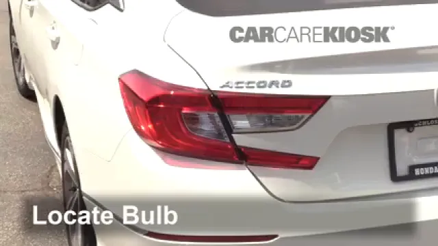 2019 Honda Accord Sport 2.0L 4 Cyl. Turbo Éclairage Feux de position arrière (remplacer ampoule)